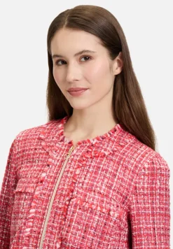 Betty Barclay Blazer|Jacken*Blazer-Jacke mit Fransen Red/Pink