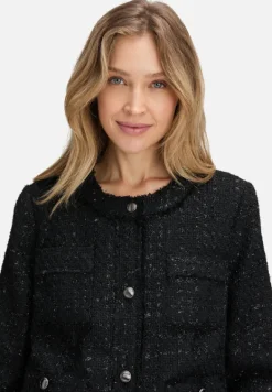 Betty Barclay Business Kleidung|Blazer*Blazer-Jacke mit Fransen Schwarz