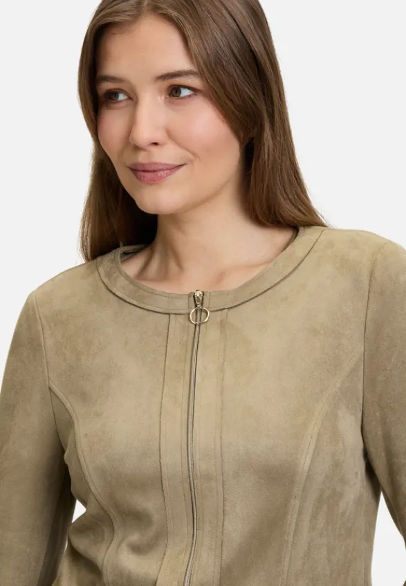 Betty Barclay Blazer*Blazer-Jacke mit Reißverschluss Soft Olive