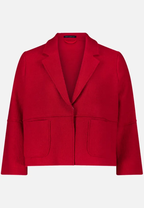 Betty Barclay Blazer*Blazer-Jacke mit Reverskragen Rot
