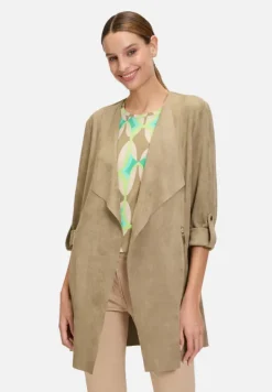 Betty Barclay Blazer*Blazer-Jacke ohne Verschluss Soft Olive