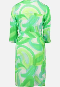Betty Barclay Kleider*Blusenkleid mit Gürtel Cream/Green