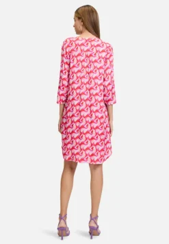 Betty Barclay Kleider*Blusenkleid mit Taschen Red/Beige