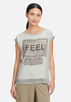 Betty Barclay Shirts*Blusenshirt mit Aufdruck Patch Cream/Beige