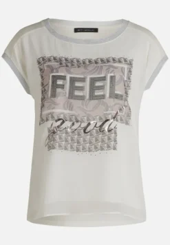 Betty Barclay Shirts*Blusenshirt mit Aufdruck Patch Cream/Beige