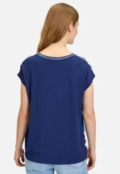 Betty Barclay Shirts*Blusenshirt mit Aufdruck Dunkelblau/Weiß
