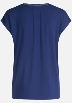 Betty Barclay Shirts*Blusenshirt mit Aufdruck Dunkelblau/Weiß