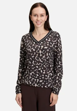 Betty Barclay Shirts*Blusenshirt mit Gummizug Braun/Beige
