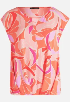 Betty Barclay Festliche Mode|Shirts*Blusenshirt mit Gummizug Red/Rosè