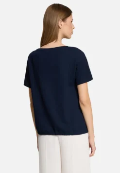 Betty Barclay Strick*Blusenshirt mit Tunnelzug dunkelblau