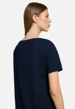 Betty Barclay Strick*Blusenshirt mit Tunnelzug dunkelblau