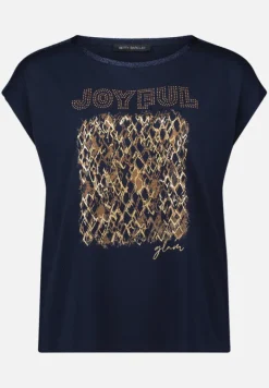 Betty Barclay Shirts*Blusenshirt mit U-Boot-Ausschnitt Dark Blue/Rosé