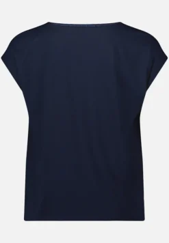 Betty Barclay Shirts*Blusenshirt mit U-Boot-Ausschnitt Dark Blue/Rosé