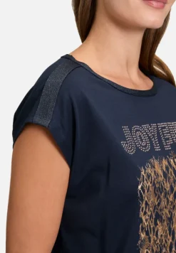 Betty Barclay Shirts*Blusenshirt mit U-Boot-Ausschnitt Dark Blue/Rosé