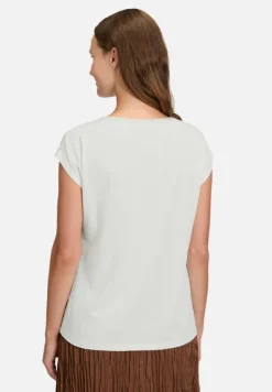 Betty Barclay Shirts*Blusenshirt mit U-Boot-Ausschnitt Patch White/Rosé