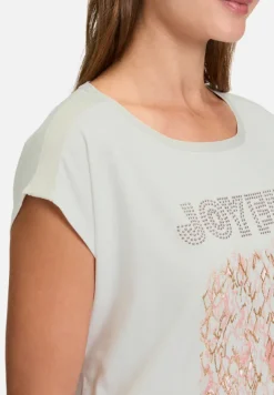 Betty Barclay Shirts*Blusenshirt mit U-Boot-Ausschnitt Patch White/Rosé