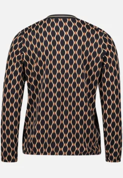 Betty Barclay Shirts*Blusenshirt mit V-Ausschnitt Schwarz/Beige