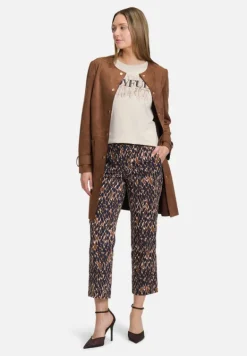 Betty Barclay Hosen*Businesshose mit Bügelfalte Dark Blue/Brown