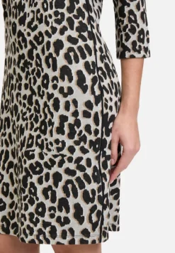 Betty Barclay Kleider*Businesskleid knielang Grau/Schwarz