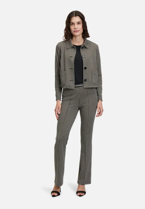 Betty Barclay Business Kleidung|Blazer*Casual-Blazer langarm Schwarz/Beige