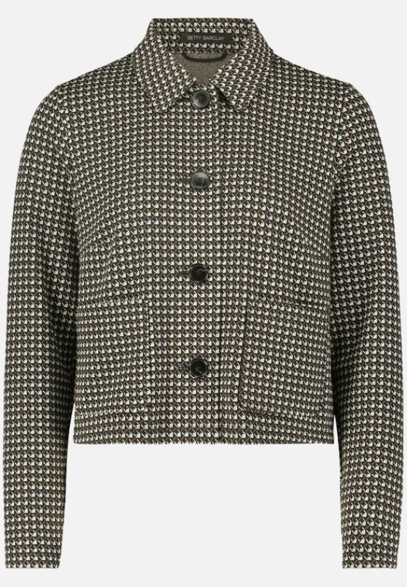 Betty Barclay Business Kleidung|Blazer*Casual-Blazer langarm Schwarz/Beige