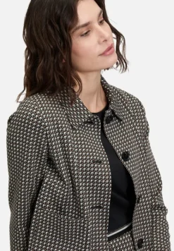 Betty Barclay Business Kleidung|Blazer*Casual-Blazer langarm Schwarz/Beige