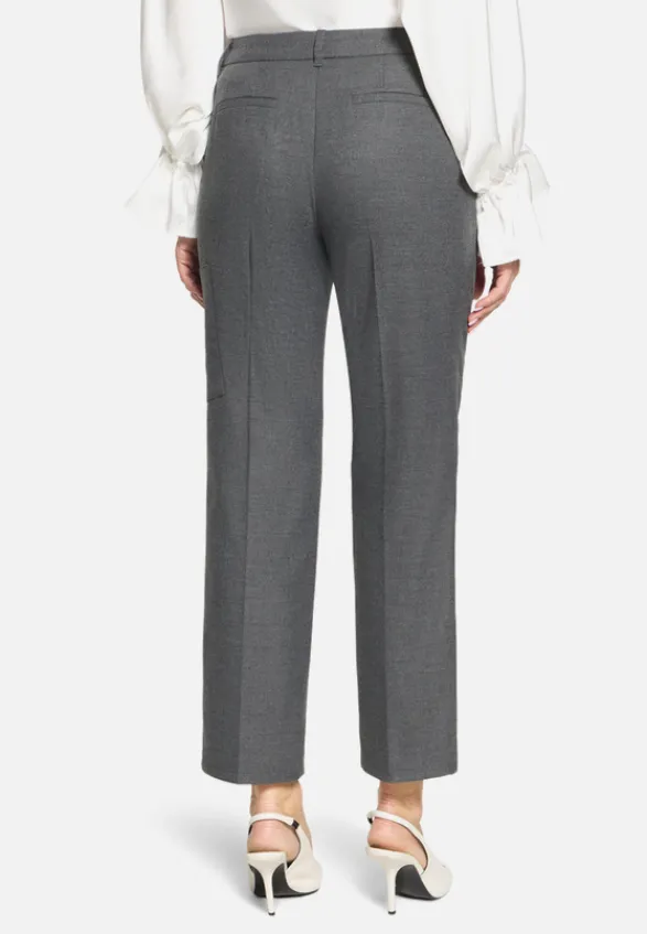 Betty Barclay Business Kleidung|Hosen*Casual-Hose mit Bügelfalte Mausgrau
