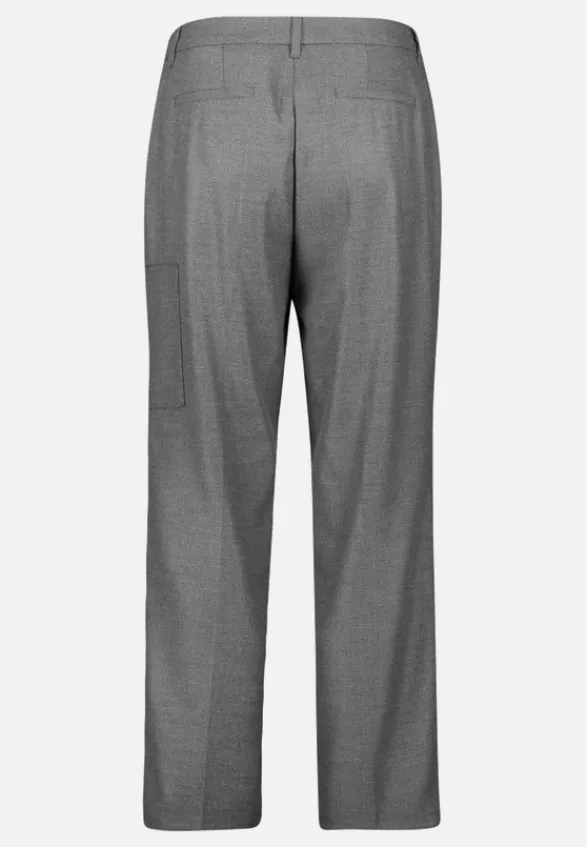 Betty Barclay Business Kleidung|Hosen*Casual-Hose mit Bügelfalte Mausgrau