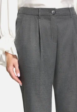 Betty Barclay Business Kleidung|Hosen*Casual-Hose mit Bügelfalte Mausgrau