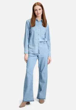 Betty Barclay Jeans*Casual-Hose mit offenem Saum Light Blue Denim