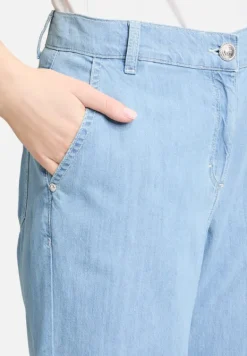 Betty Barclay Jeans*Casual-Hose mit offenem Saum Light Blue Denim