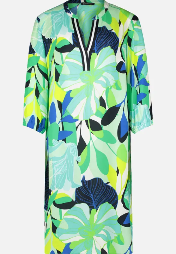 Betty Barclay Kleider*Casual-Kleid mit Stehkragen Green/Blue