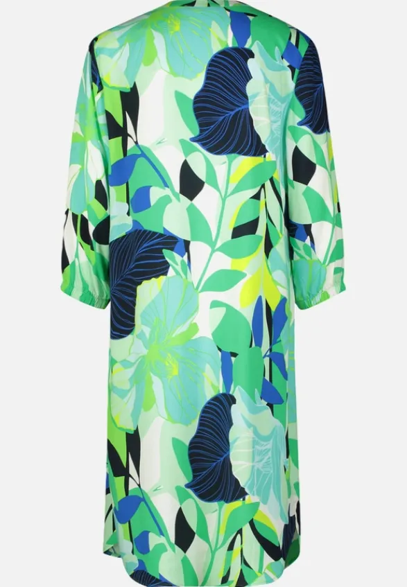 Betty Barclay Kleider*Casual-Kleid mit Stehkragen Green/Blue