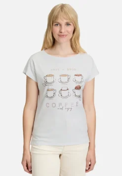 Betty Barclay Shirts*Casual-Shirt mit Aufdruck Patch White/Camel