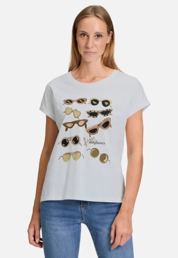 Betty Barclay Shirts*Casual-Shirt mit Aufdruck Patch White/Beige