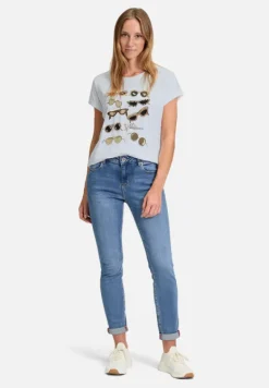 Betty Barclay Shirts*Casual-Shirt mit Aufdruck Patch White/Beige