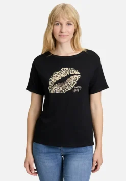 Betty Barclay Shirts*Casual-Shirt mit Aufdruck Patch Black/Camel