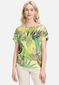 Betty Barclay Shirts*Casual-Shirt mit Raffung Green/Yellow