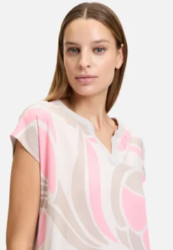 Betty Barclay Shirts*Casual-Shirt mit Ringel Nature/Rosé