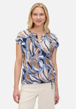 Betty Barclay Shirts*Casual-Shirt mit Tunnelzug Nature/Blue