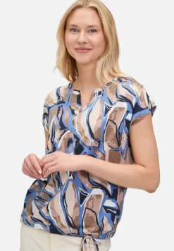 Betty Barclay Shirts*Casual-Shirt mit Tunnelzug Nature/Blue