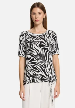 Betty Barclay Shirts*Casual-Shirt mit Tunnelzug Schwarz/Weiß