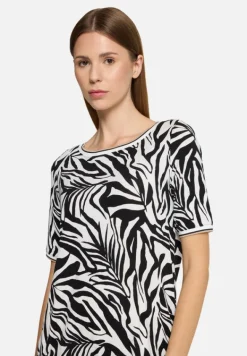 Betty Barclay Shirts*Casual-Shirt mit Tunnelzug Schwarz/Weiß