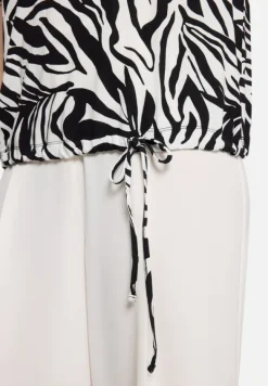 Betty Barclay Shirts*Casual-Shirt mit Tunnelzug Schwarz/Weiß