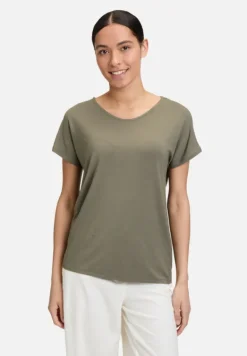 Betty Barclay Basics|Shirts*Casual-Shirt mit V-Ausschnitt Dusty Olive