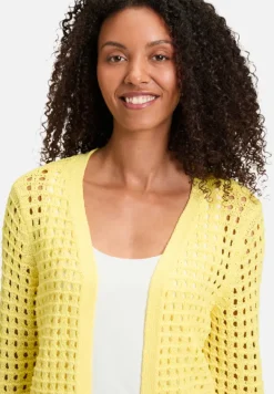 Betty Barclay Strick*Casual-Strickjacke mit Effektgarn Gelb