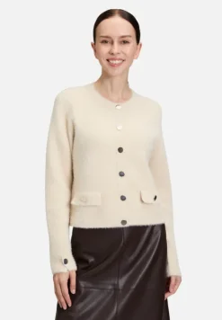 Betty Barclay Strick|Jacken*Casual-Strickjacke mit Knopfleiste beige