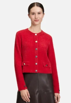 Betty Barclay Strick|Jacken*Casual-Strickjacke mit Knopfleiste Rot