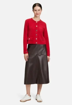 Betty Barclay Strick|Jacken*Casual-Strickjacke mit Knopfleiste Rot