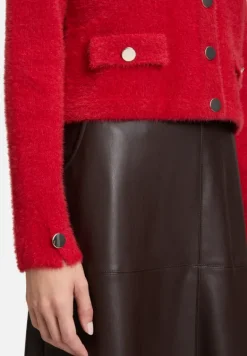 Betty Barclay Strick|Jacken*Casual-Strickjacke mit Knopfleiste Rot